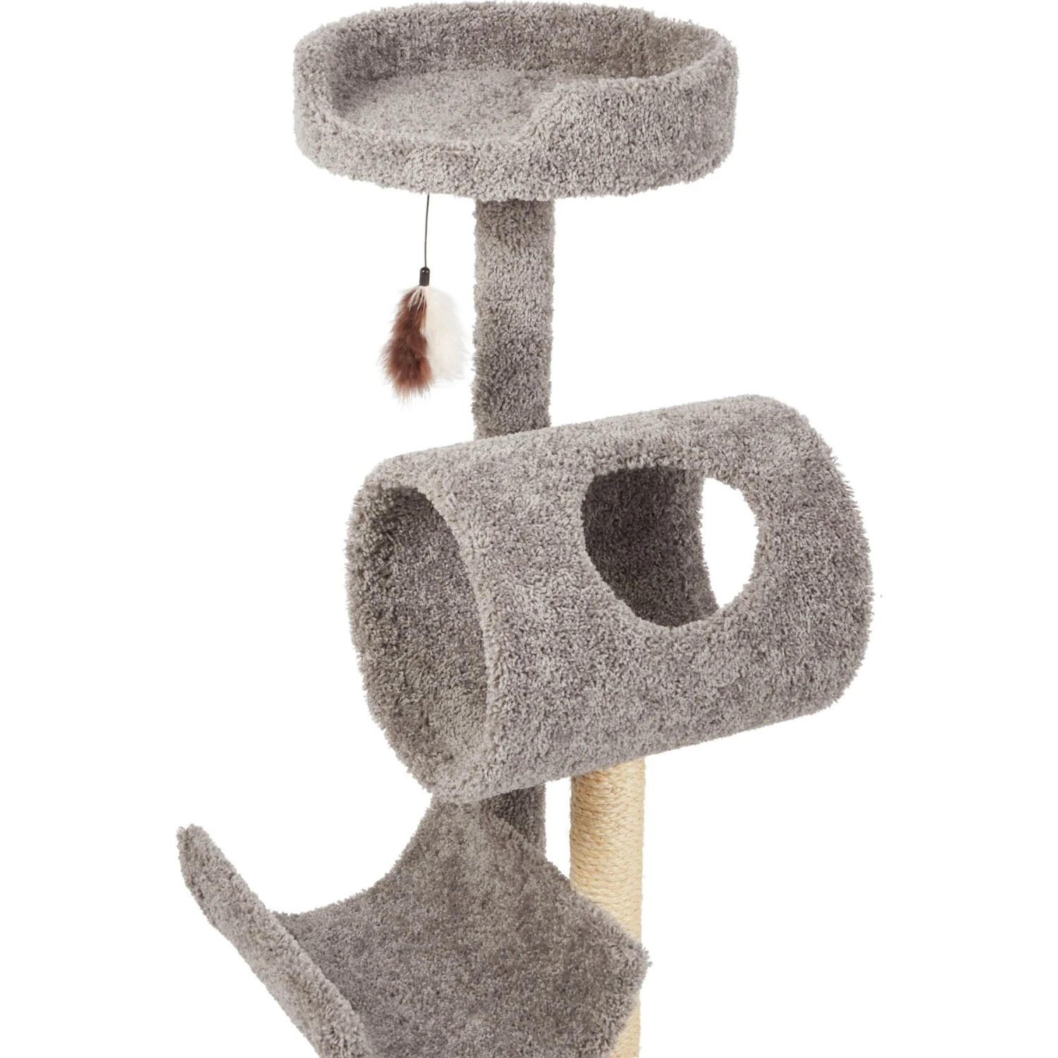 Frisco Real Carpet Cat Tree With Tunnel - Image 3