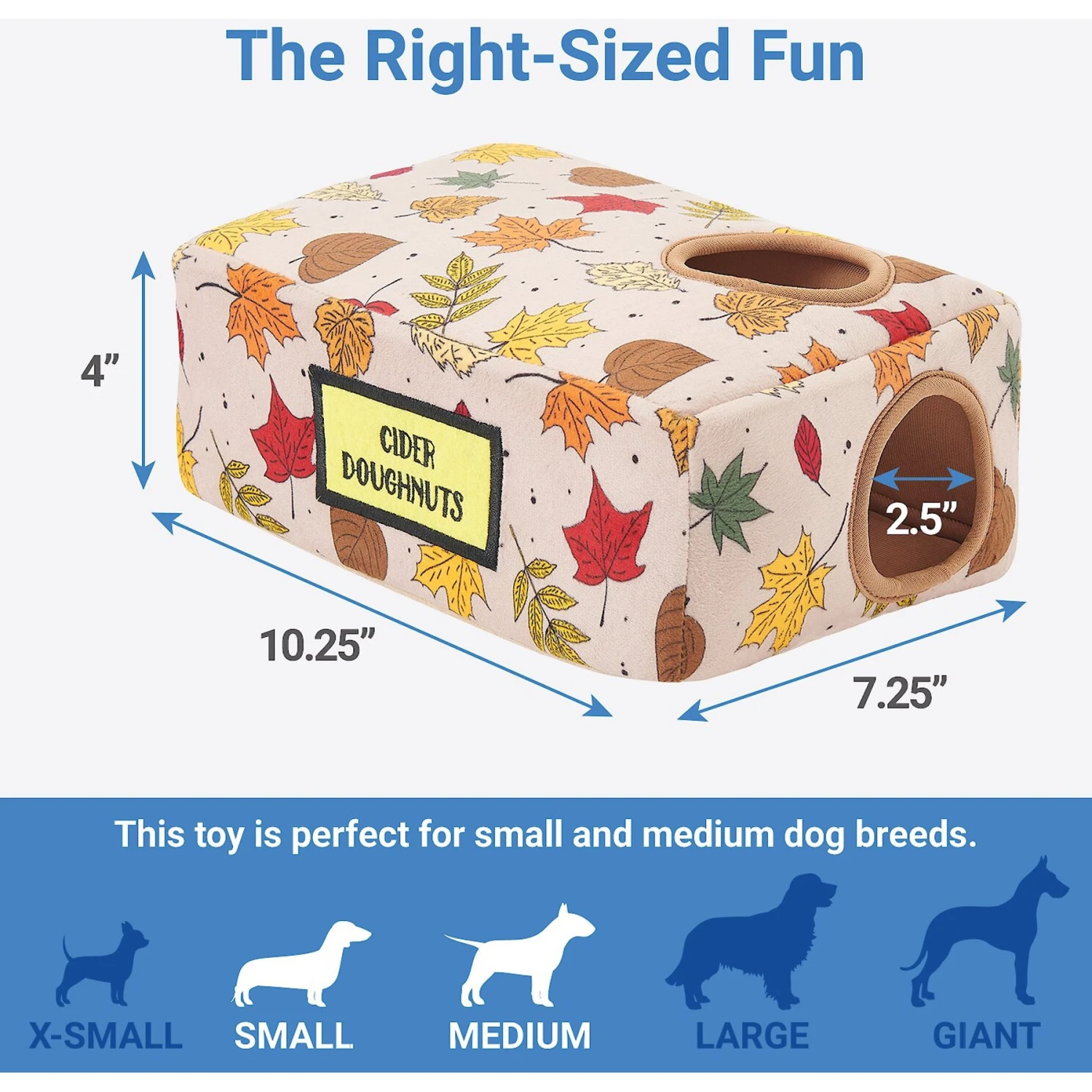 Frisco Fall Box Of Donuts Hide & Seek Puzzle Plush Squeaky Dog Toy - Image 2