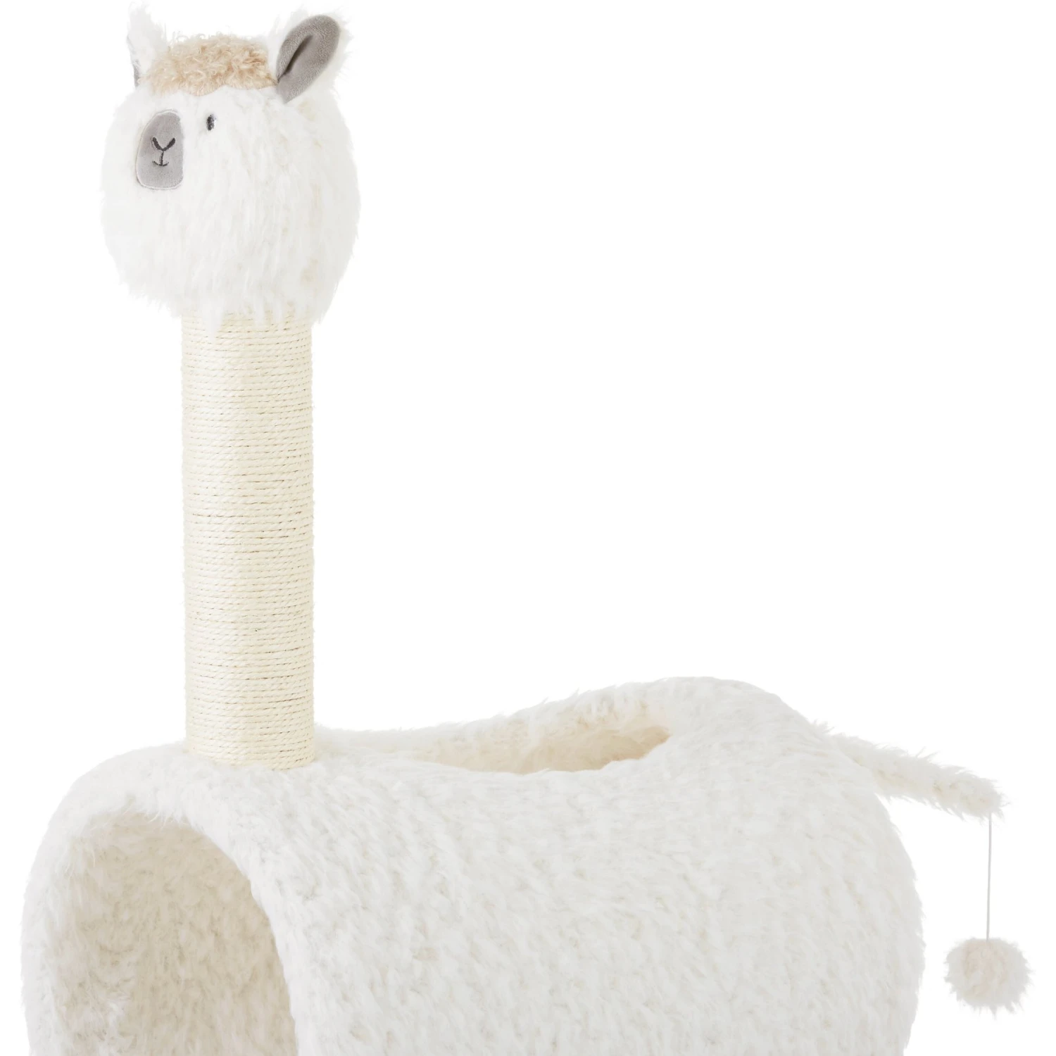 Frisco Animal Series Cat Tunnel With Scratching Post, Llama - Image 3
