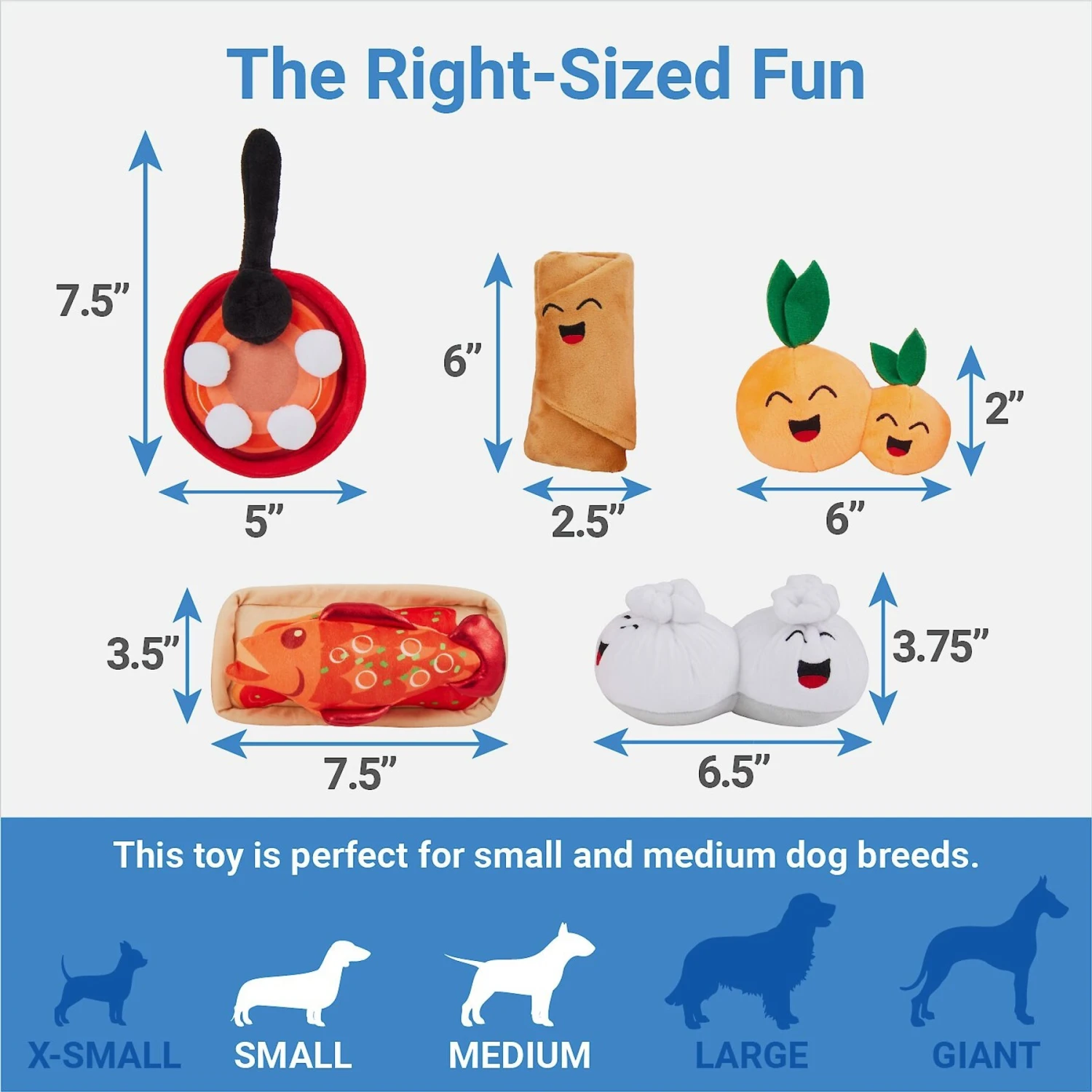 Frisco Lunar New Year Good Fortune Food Plush Squeaky Dog Toy - Image 2