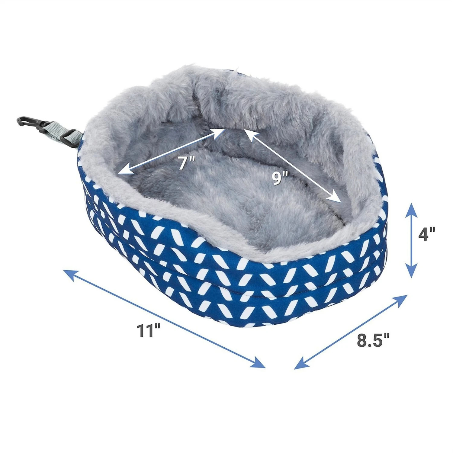 Frisco Herringbone Small Pet Plush Oval Cuddler & Frisco Hanging Koala Small Pet Bed - Image 3