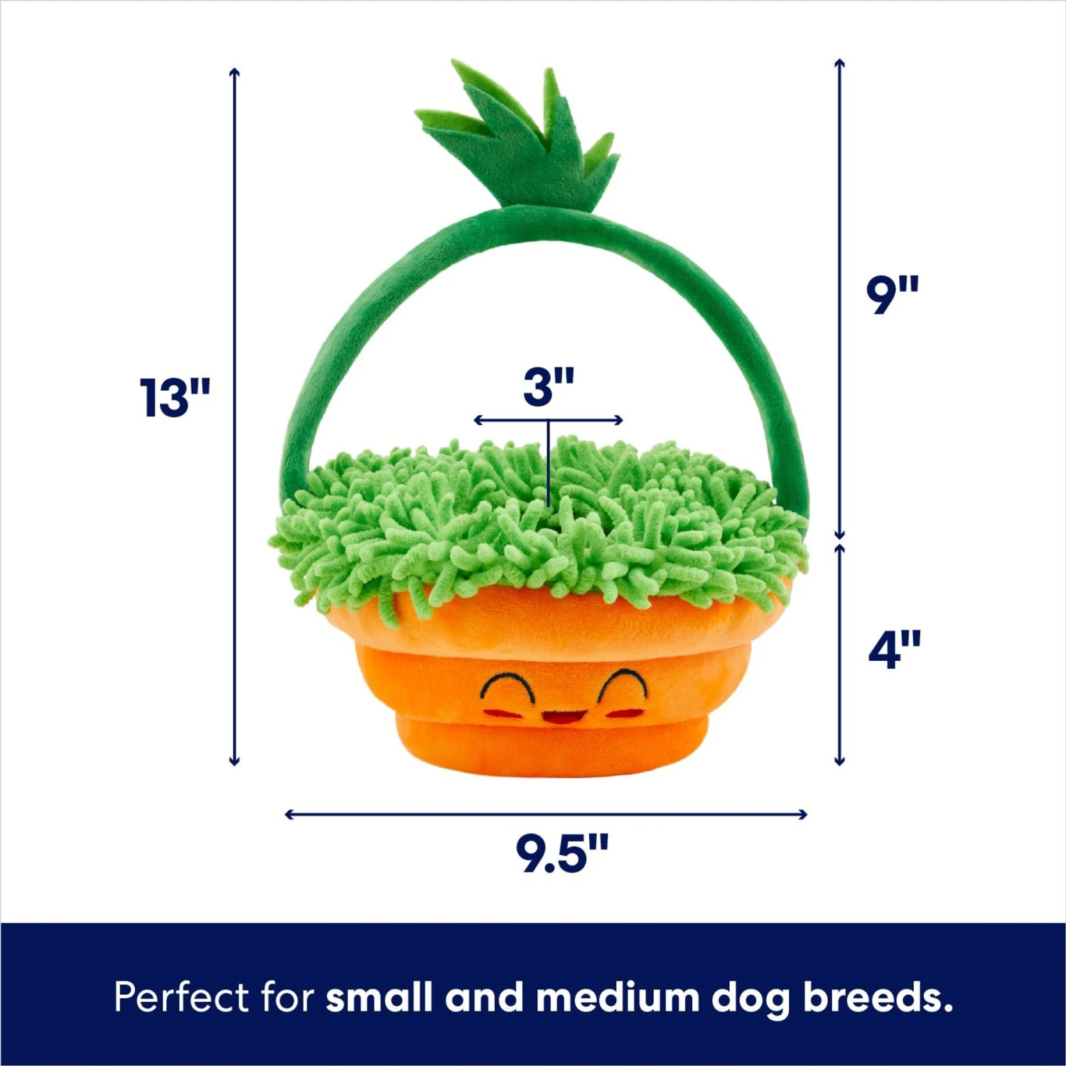 Frisco Easter Basket Hide & Seek Puzzle Plush Squeaky Dog Toy - Image 2