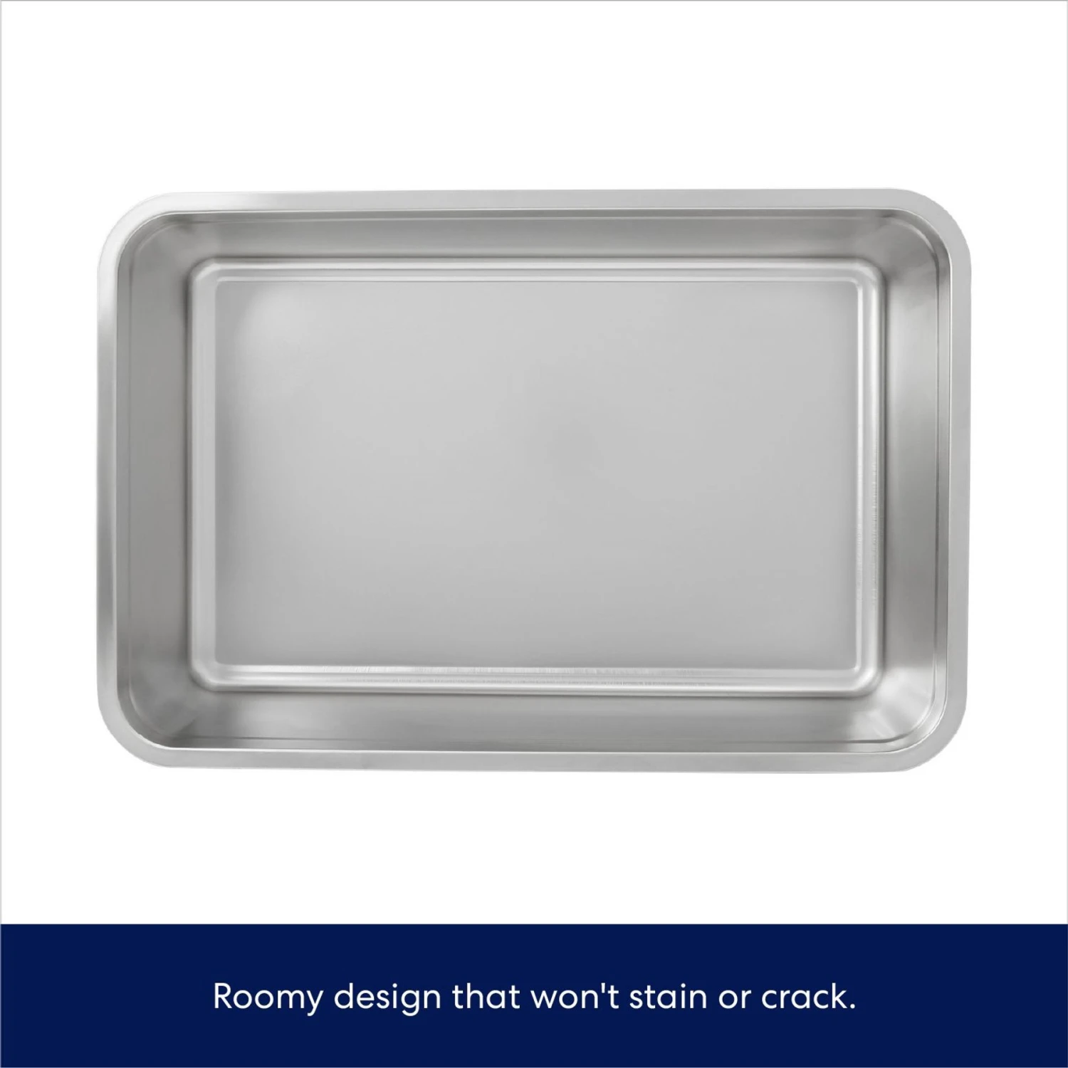 Frisco Stainless Steel Cat Litter Box - Image 3