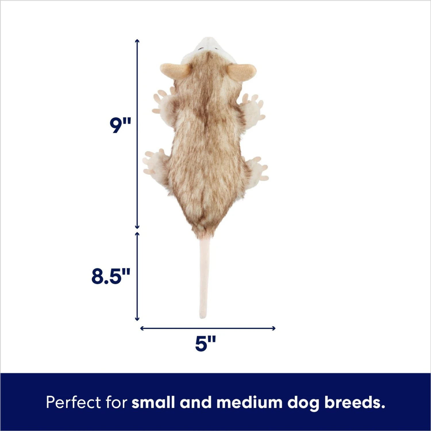 Frisco Realistic Opossum Plush Squeaky Dog Toy - Image 2