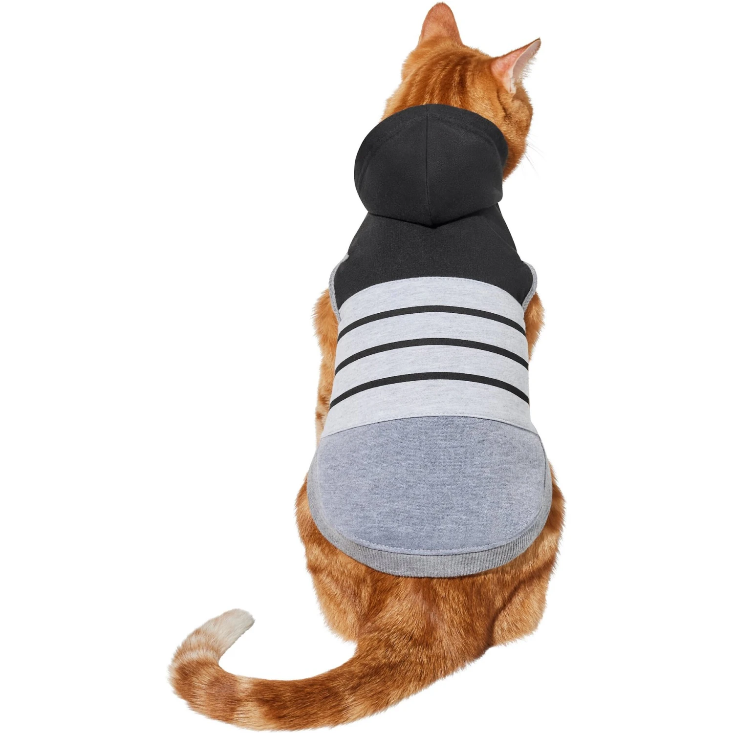Frisco Gray Striped Dog & Cat Hoodie - Image 3