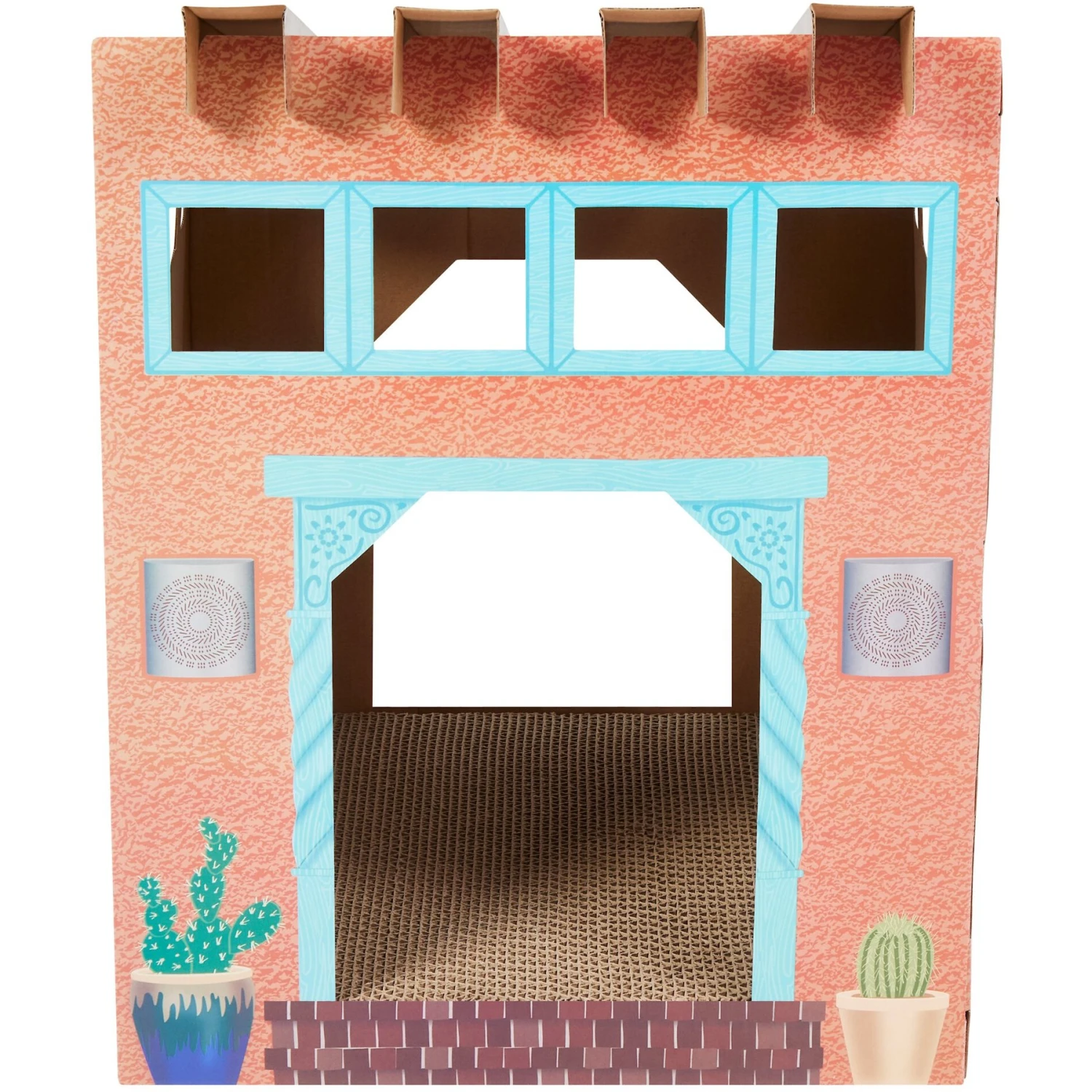 Frisco Southwestern House Cardboard Cat House - Image 3
