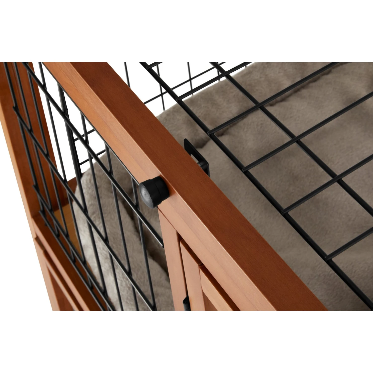 Frisco Collapsible Wood & Wire Cat Cage Playpen, 3 Level - Image 5