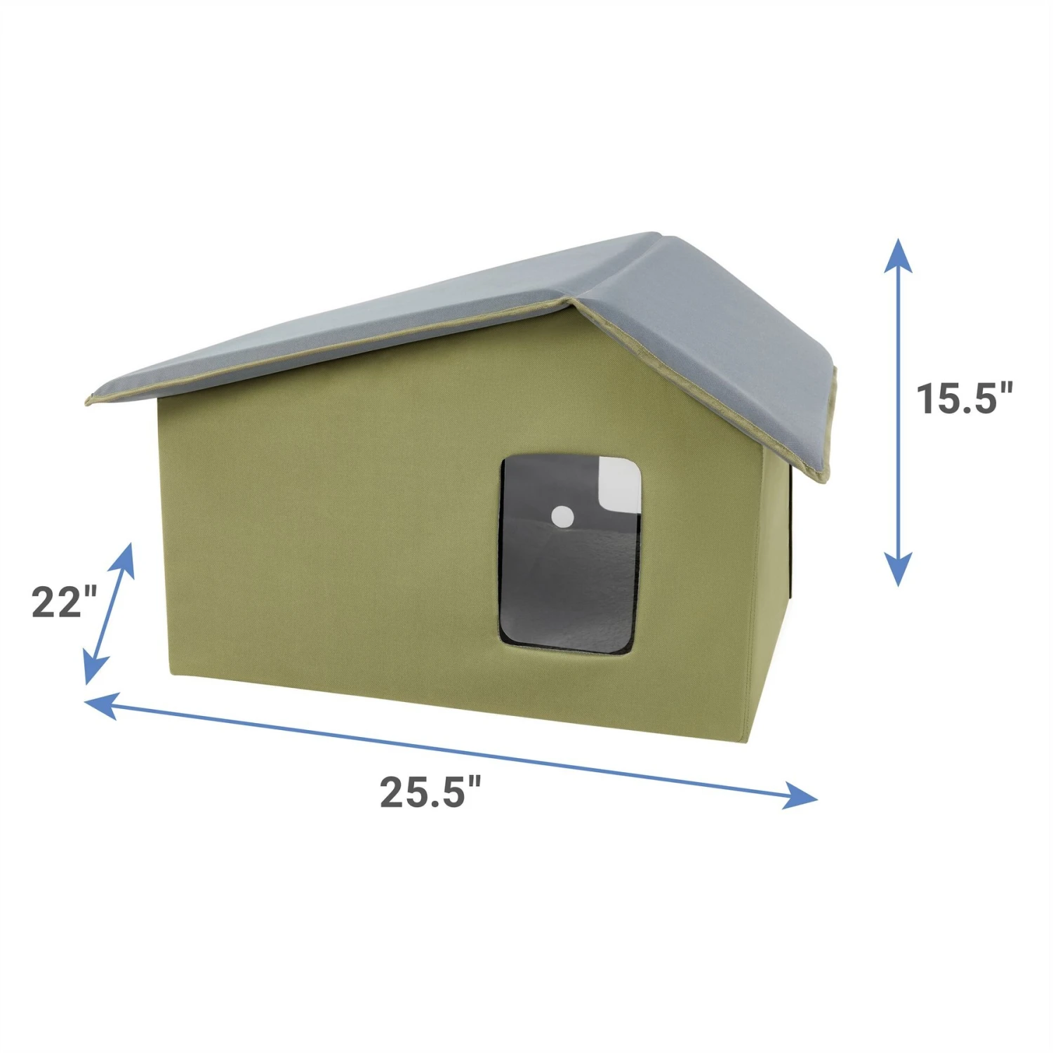 Frisco Extra Wide Indoor Unheated Cat House - Image 2