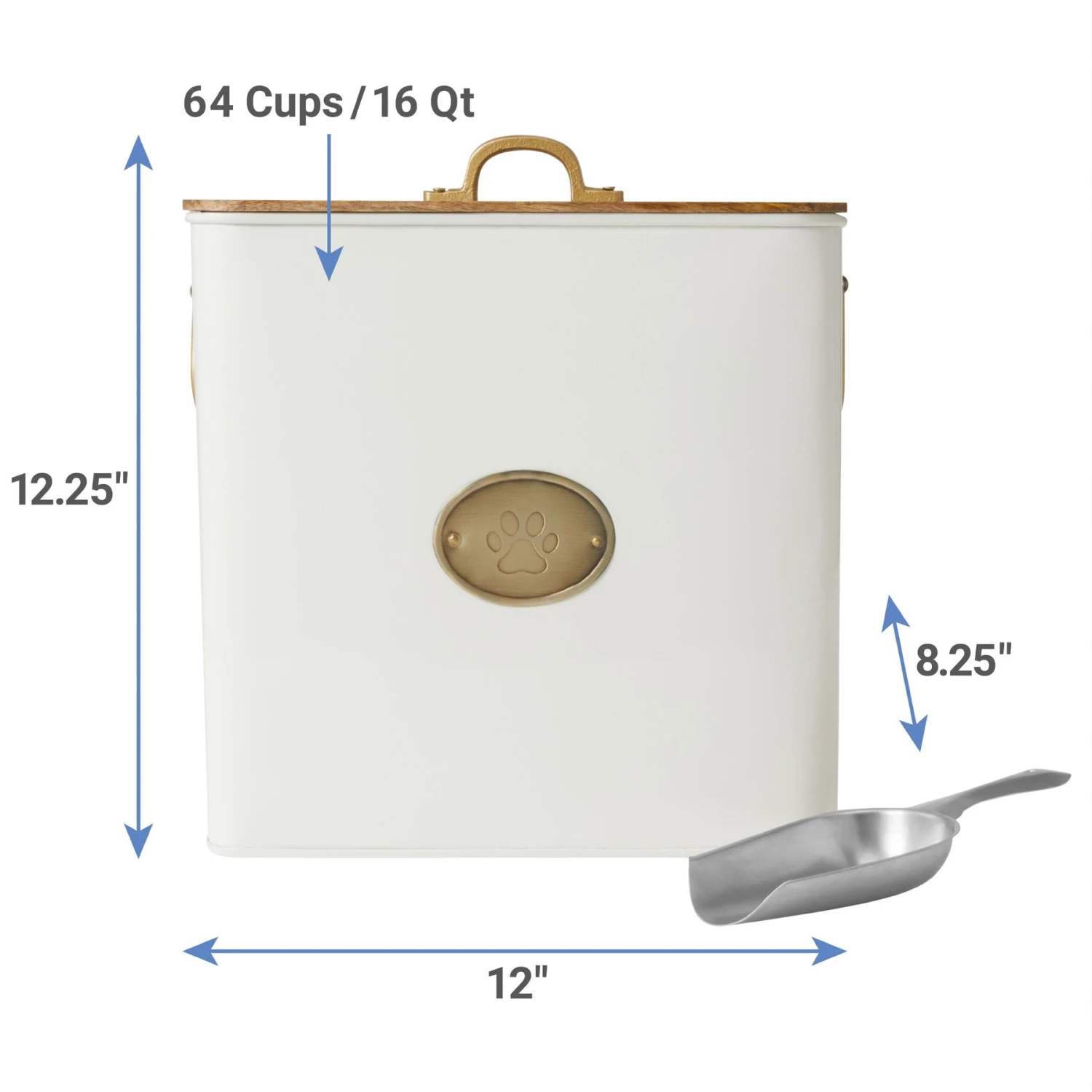 Frisco Premium Airtight Dog & Cat Food Storage Canister With Scoop - Image 2