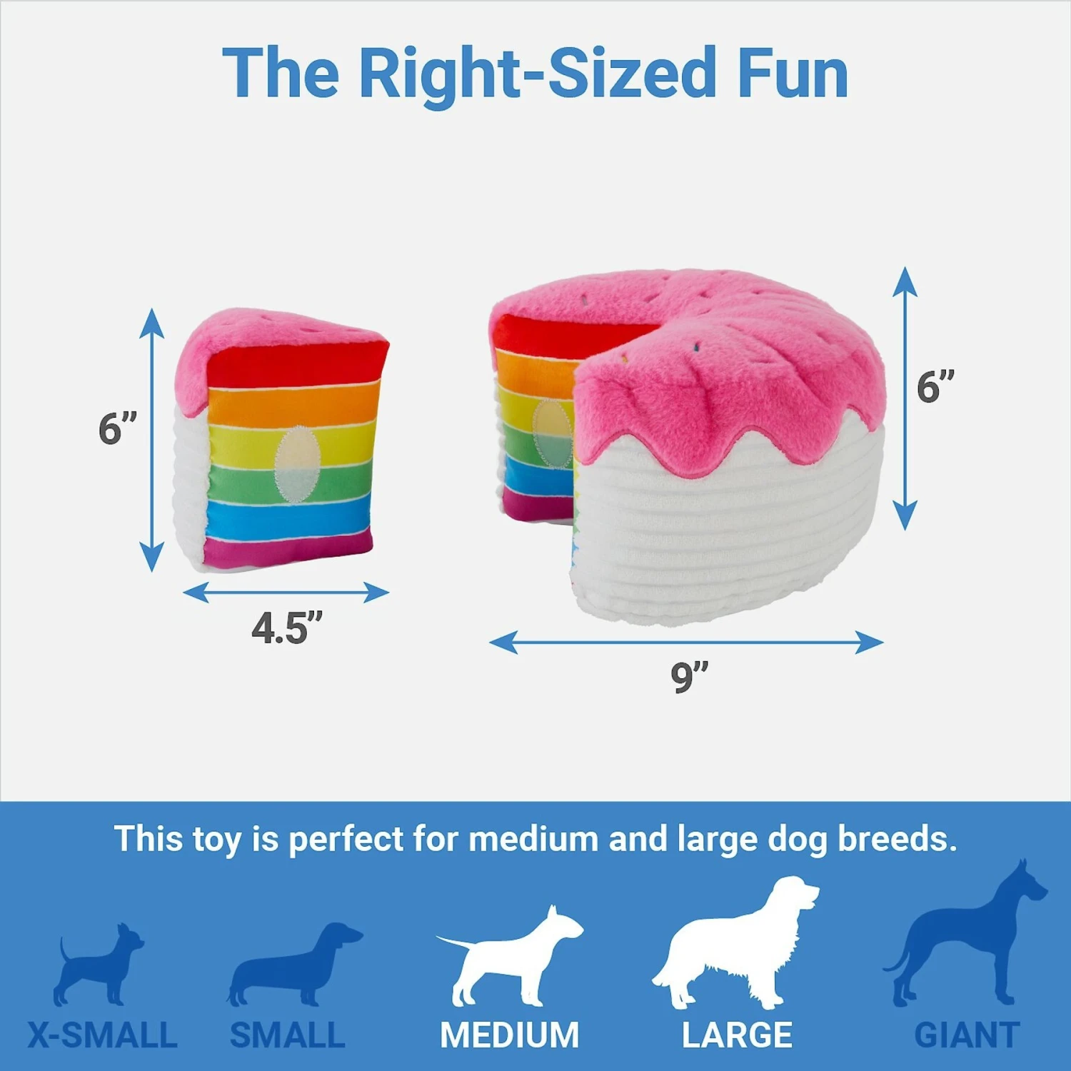 Frisco Cake Plush Squeaky Dog Toy - Image 2