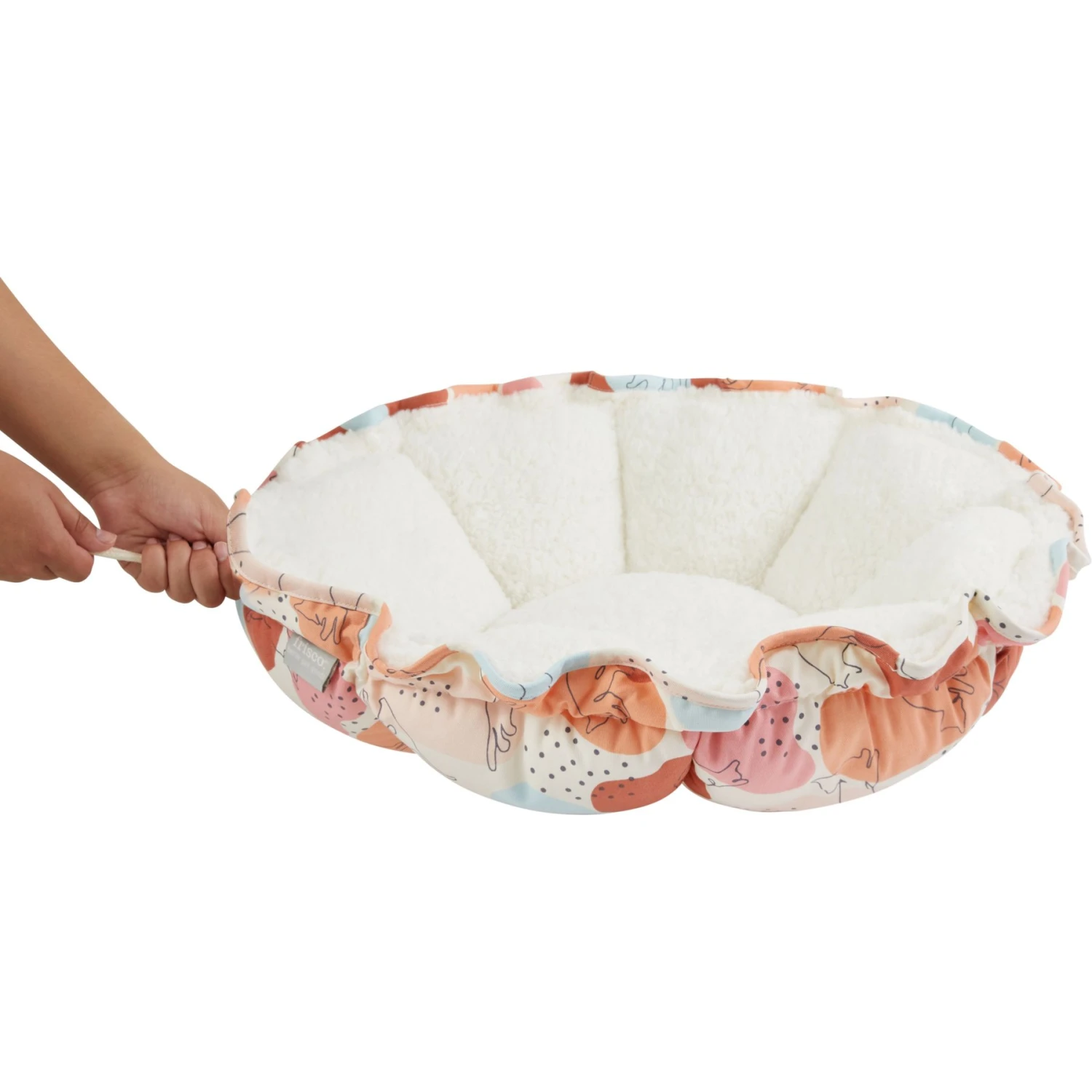 Frisco Calico Cat Design Adjustable Cat Bolster Bed - Image 4