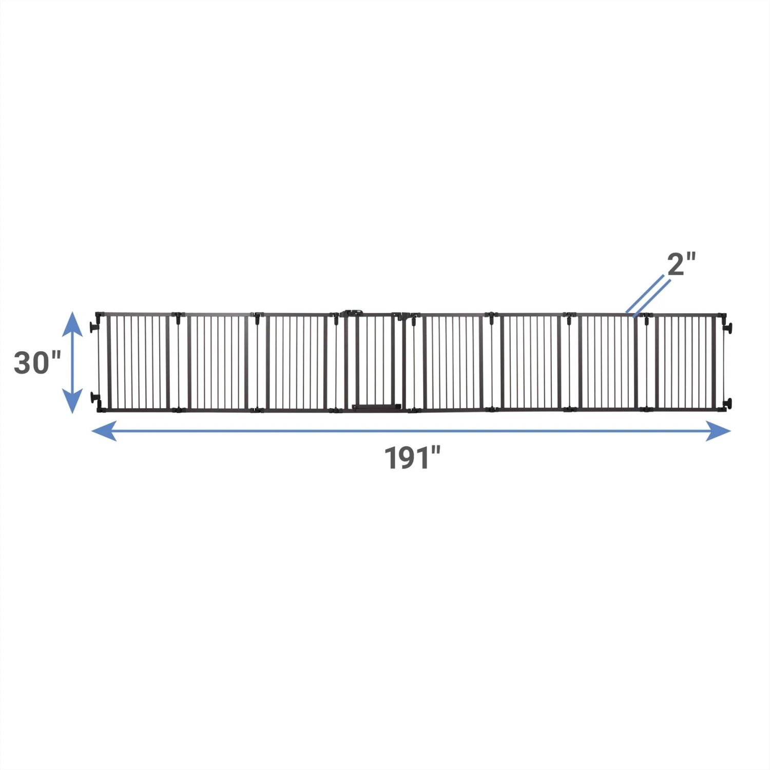 Frisco Wood & Metal 8-Panel Configurable Gate & Playpen - Image 2