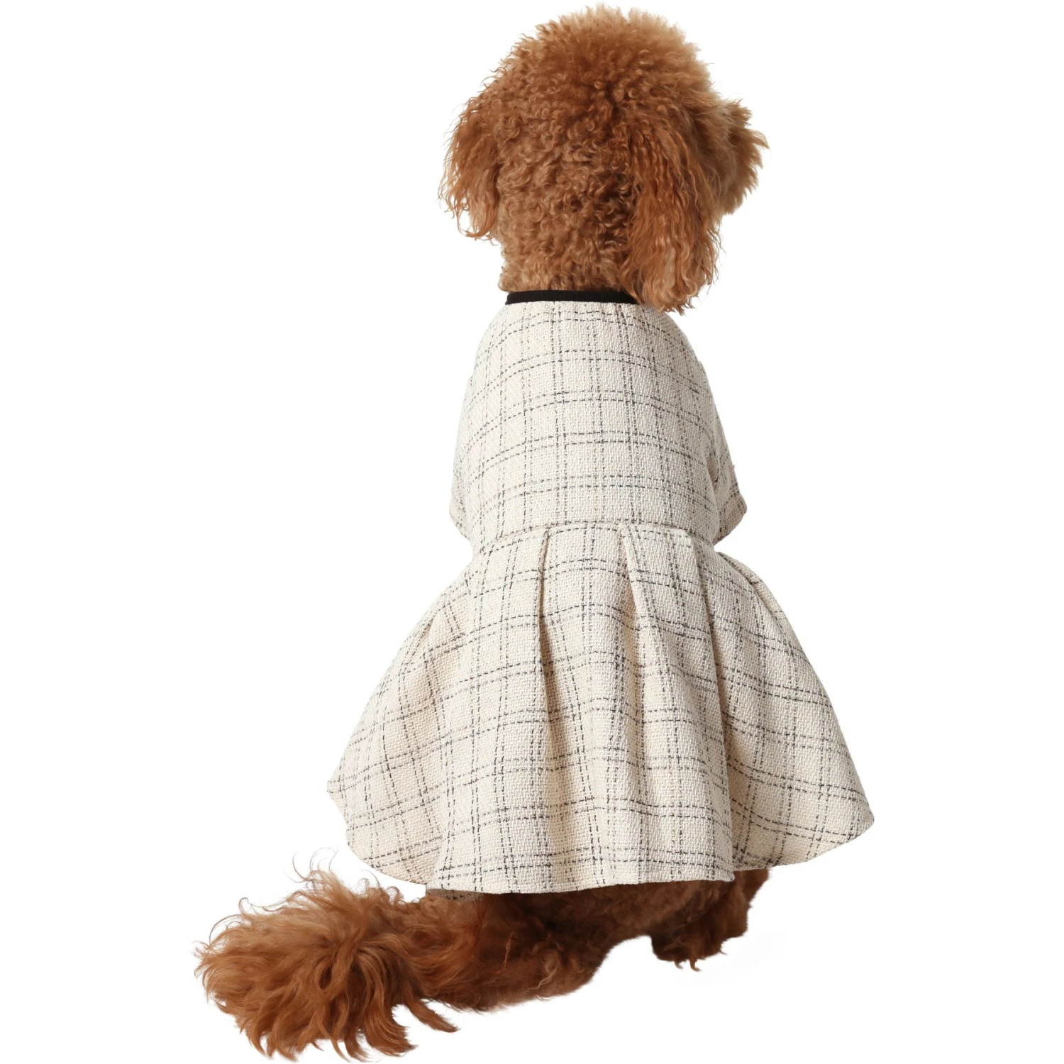 Frisco Tweed Weave Ruffle Skirt Dog & Cat Dress - Image 3