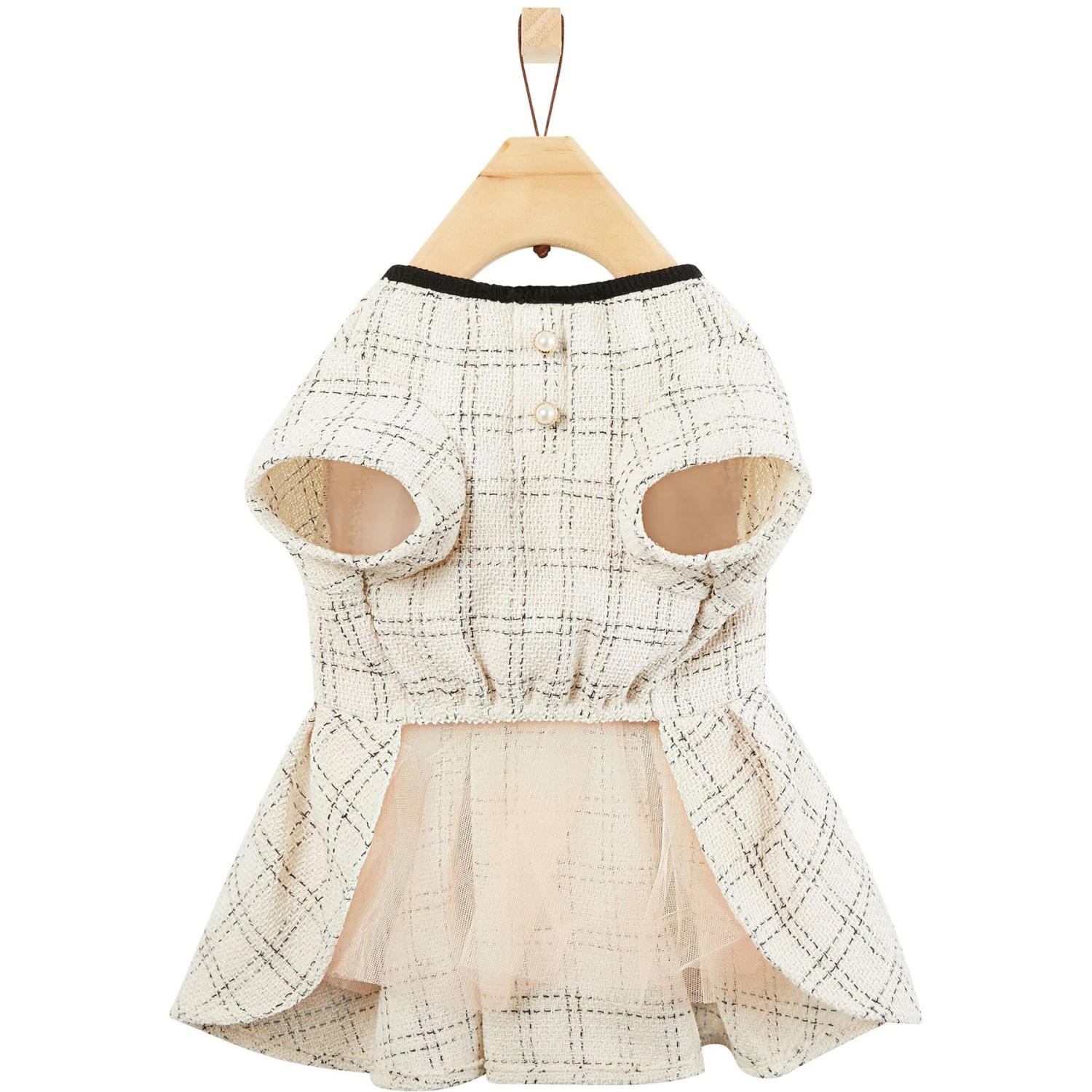 Frisco Tweed Weave Ruffle Skirt Dog & Cat Dress - Image 5