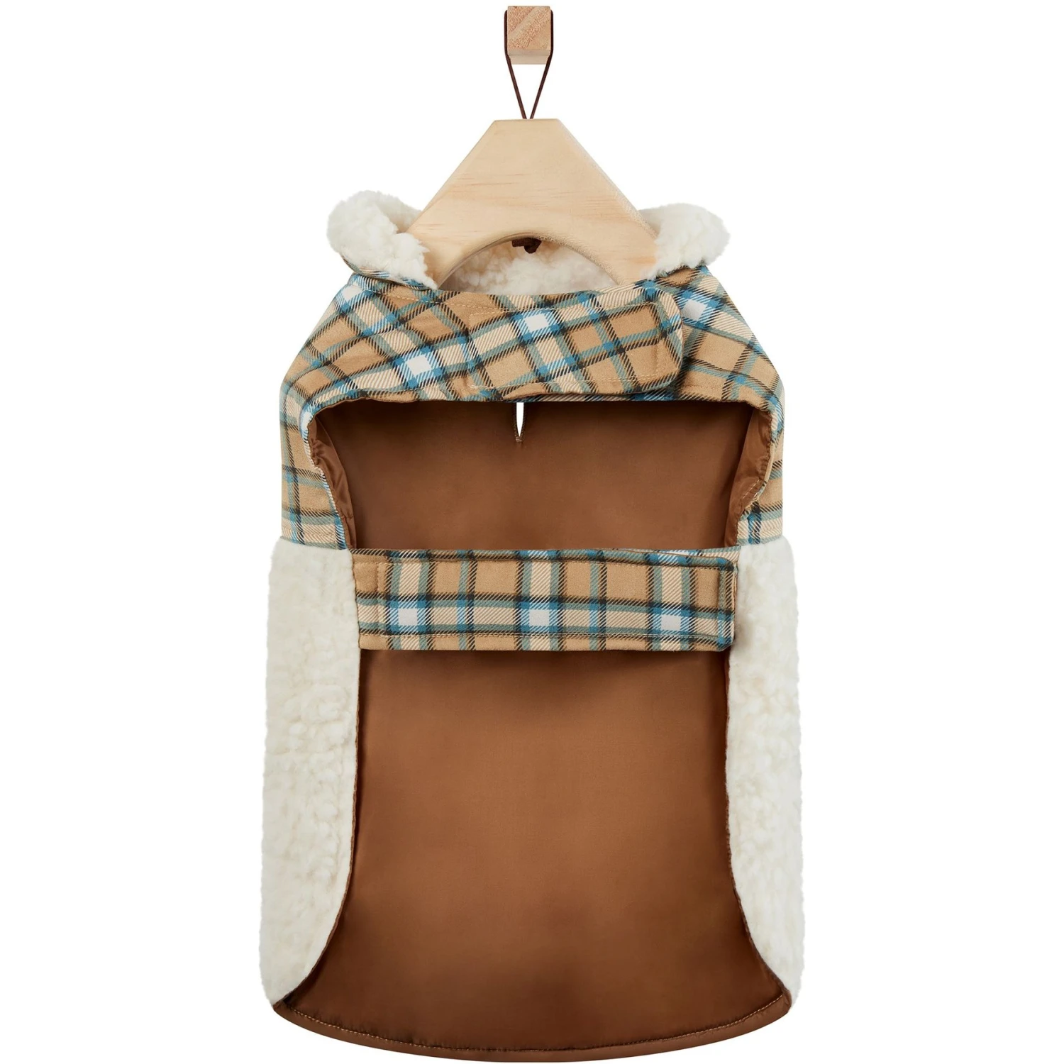 Frisco Lightweight Plaid Pocket Dog & Cat Coat - Image 5