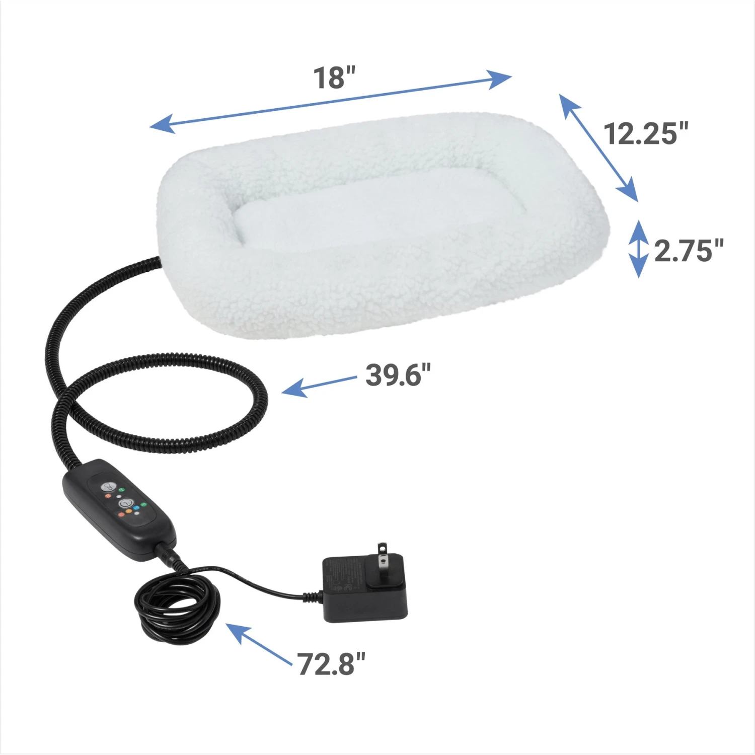 Frisco Adjustable Electrical Dog & Cat Heated Crate Mat With Timer - Image 2