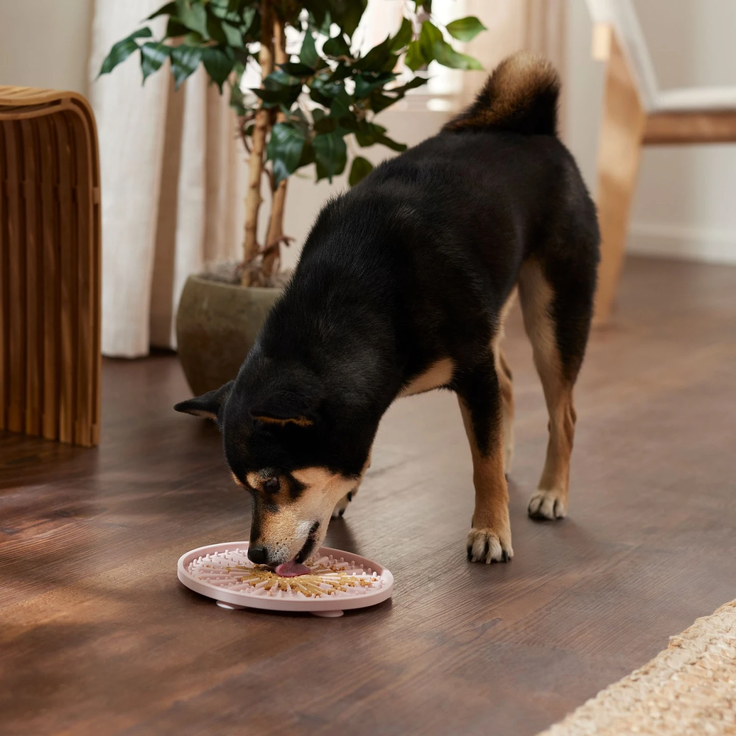 Frisco Silicone Dog & Cat Lick Mat With Suction Cups, Pink - Image 3