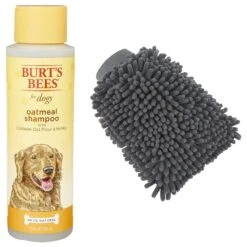 Burt's Bees Oatmeal With Colloidal Oat Flour & Honey Dog Shampoo & Frisco Microfiber Grooming Glove
