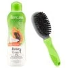 TropiClean Luxury 2 In 1 Papaya & Coconut Pet Shampoo & Conditioner & Frisco Cat & Dog Bristle Brush
