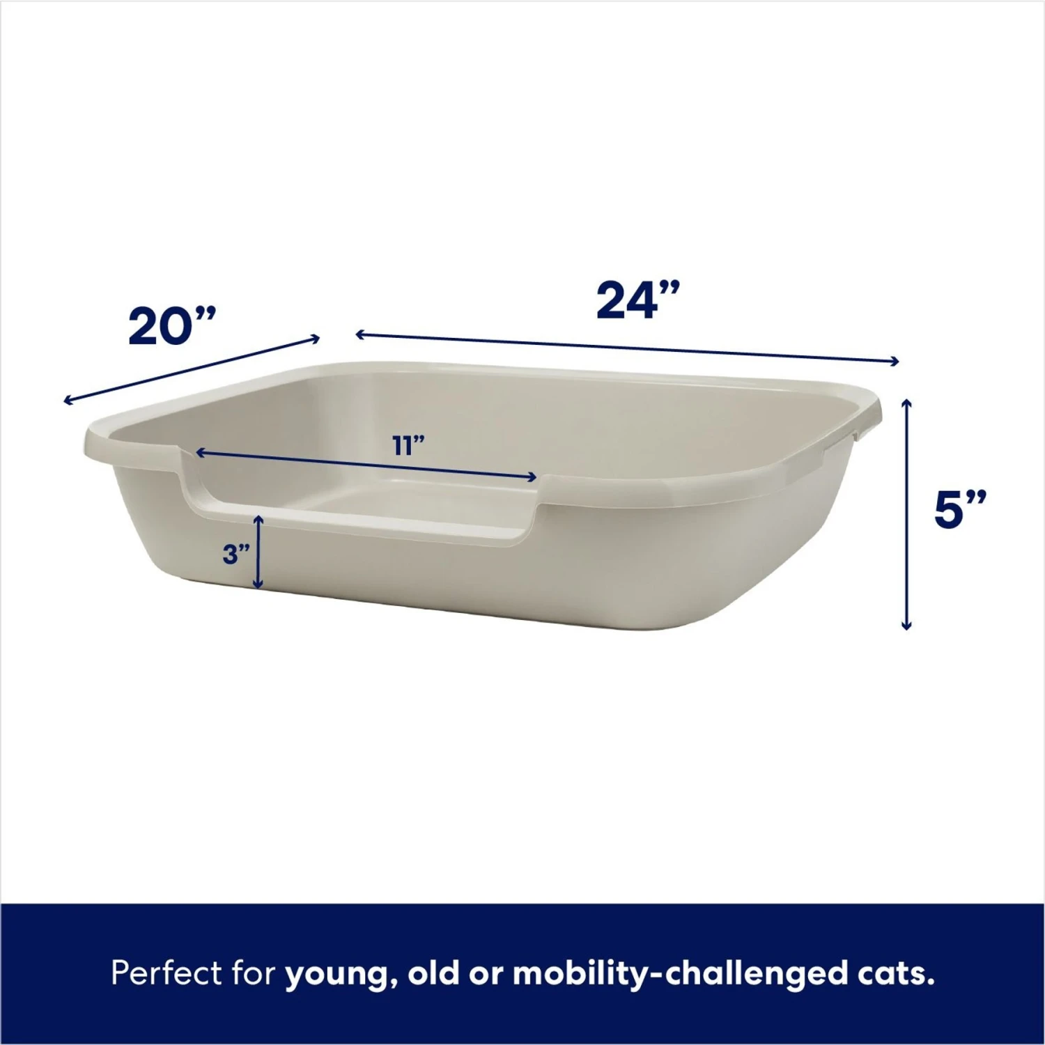 Frisco Senior And Kitten Cat Litter Box - Image 2