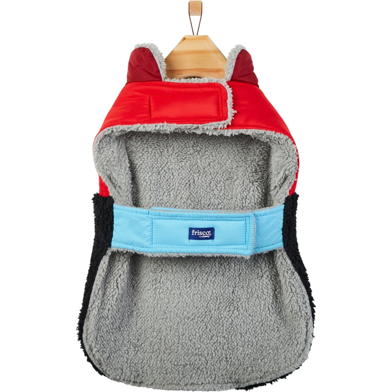 Frisco Medium Weight Retro Colorblock Mixed Media Dog & Cat Coat - Image 5