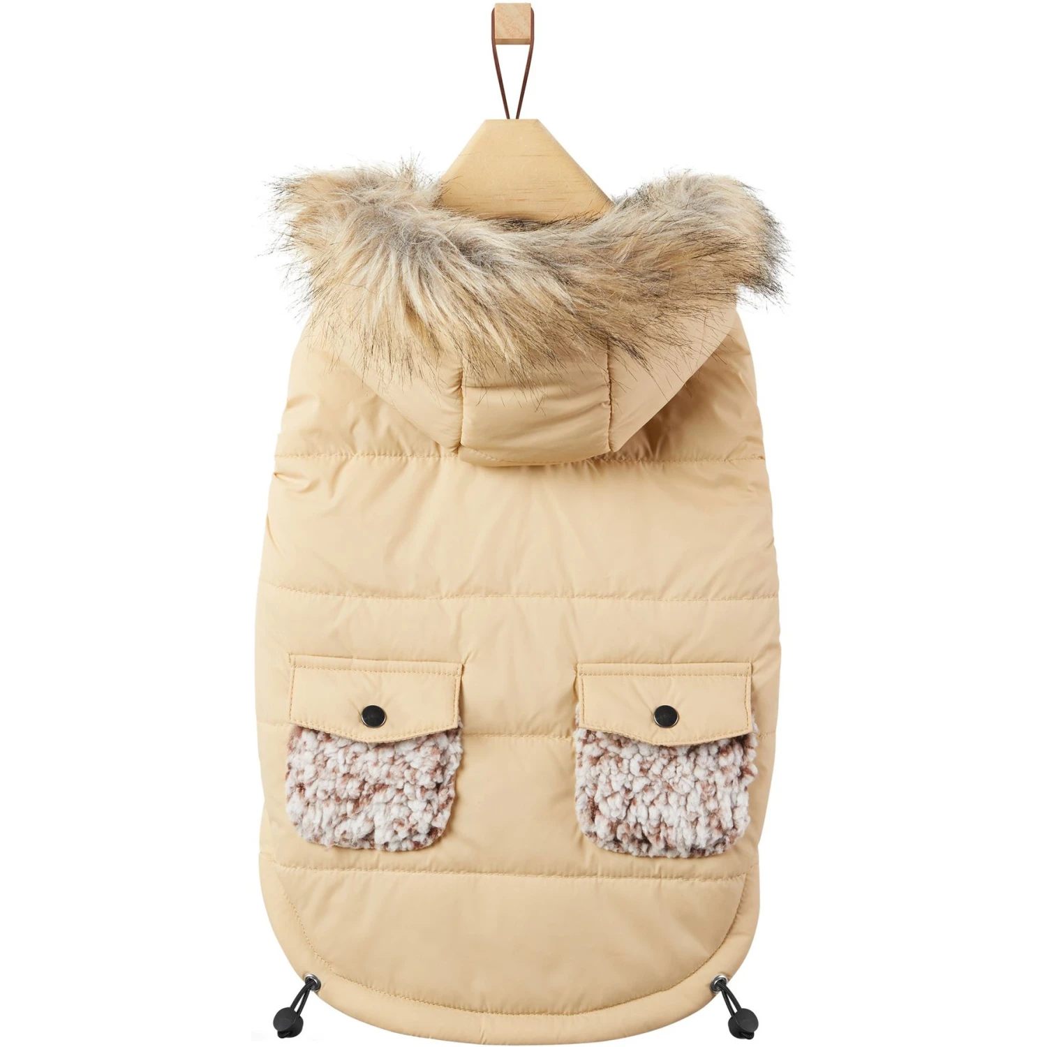 Frisco Heavy Weight Matte Quilted Dog & Cat Parka With Cozy Fleece Lining - Image 4