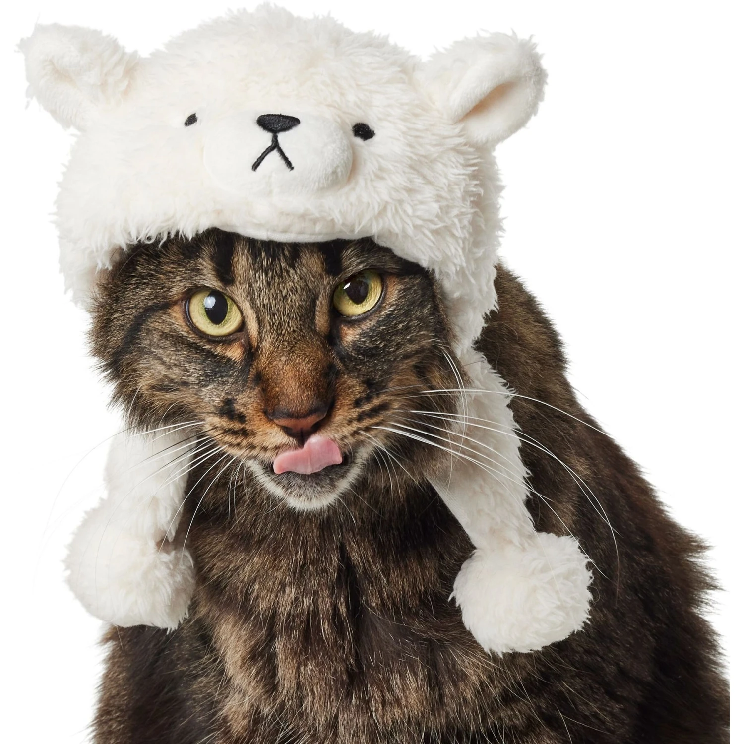 Frisco Plush Polar Bear Dog & Cat Hat