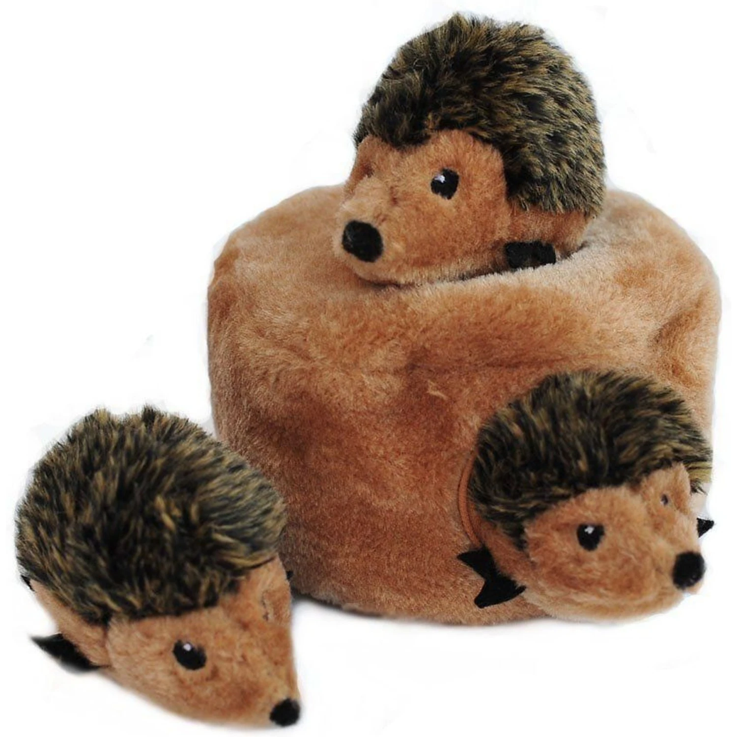 Frisco Guacamole Hide & Seek Puzzle Plush Squeaky Dog Toy & ZippyPaws Burrow Squeaky Hide & Seek Plush Dog Toy, Hedgehog Den - Image 7
