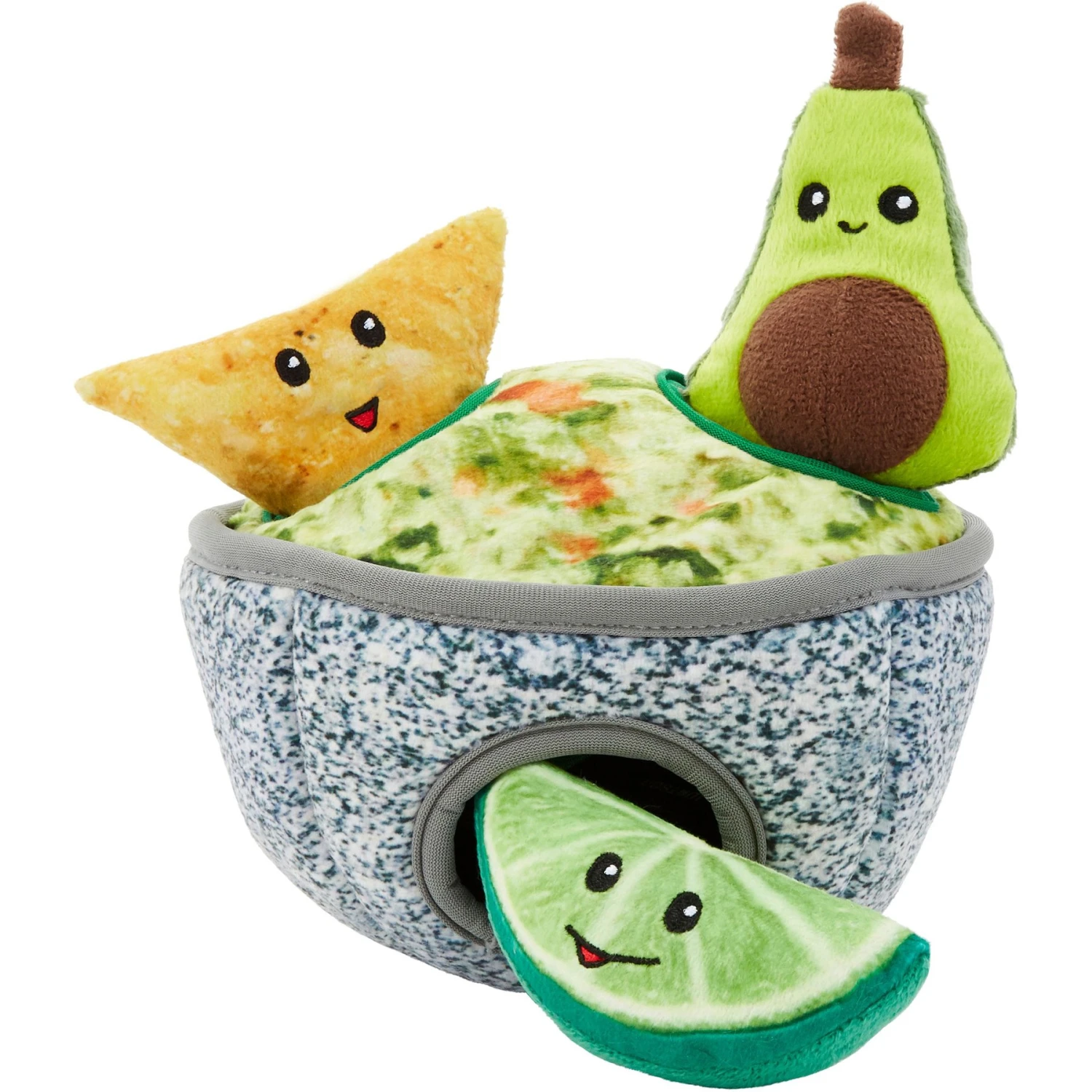 Frisco Trash Can & Raccoons Hide & Seek Puzzle Plush Squeaky Dog Toy & Frisco Guacamole Hide & Seek Puzzle Plush Squeaky Dog Toy - Image 6