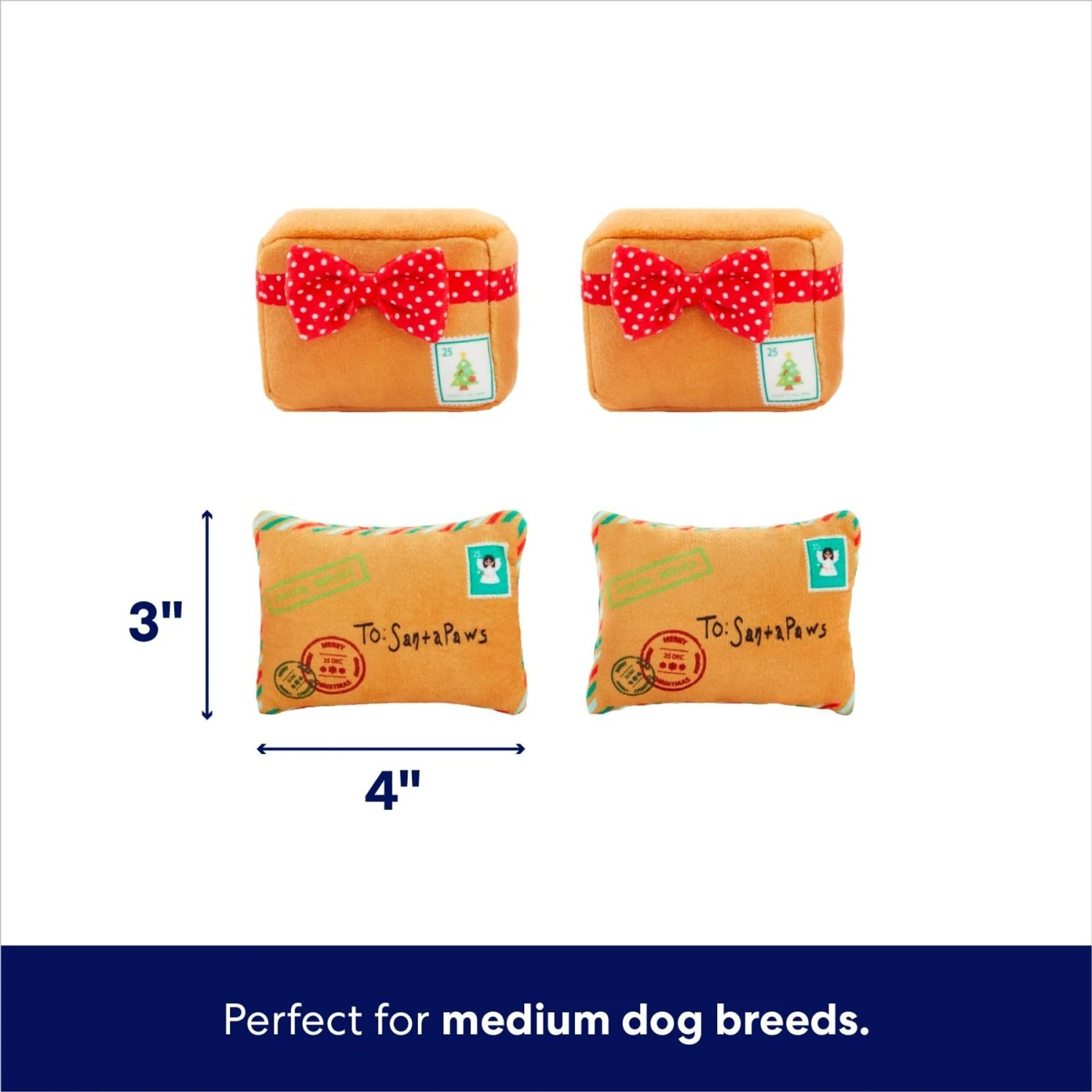 Frisco Holiday Hot Cocoa Hide & Seek Puzzle Plush Squeaky Dog Toy & Frisco Holiday North Pole Mailbox Hide & Seek Puzzle Plush Squeaky Dog Toy - Image 7